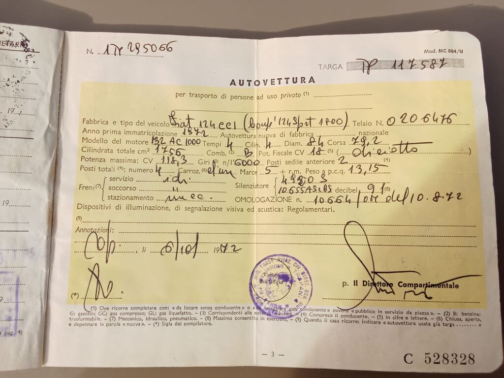 5406434  FIAT 124 Coupè 1.8