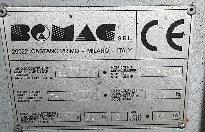 5385528 Fresatrice cnc bomac mod. fbl