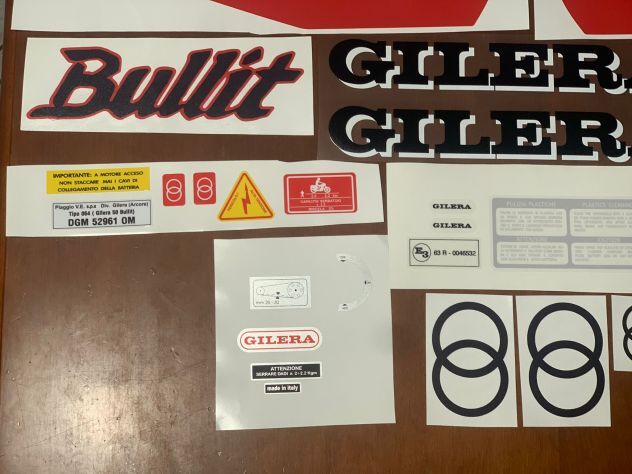 5356543 Gilera bullit 1 serie rosso e