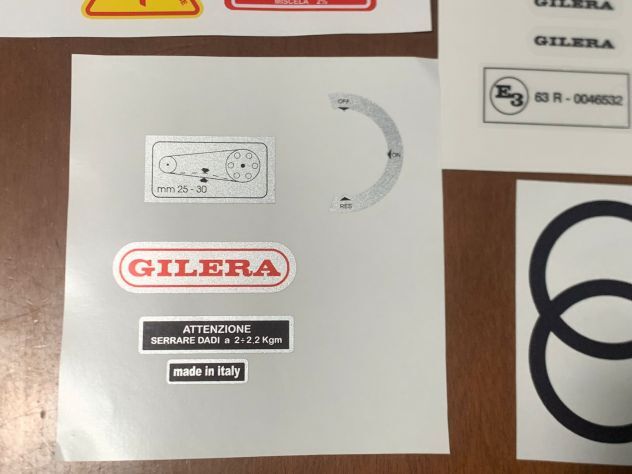 5356544 Gilera bullit 1 serie rosso e