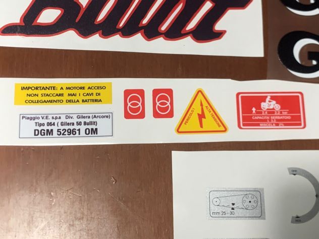 5356548 Gilera bullit 1 serie rosso e