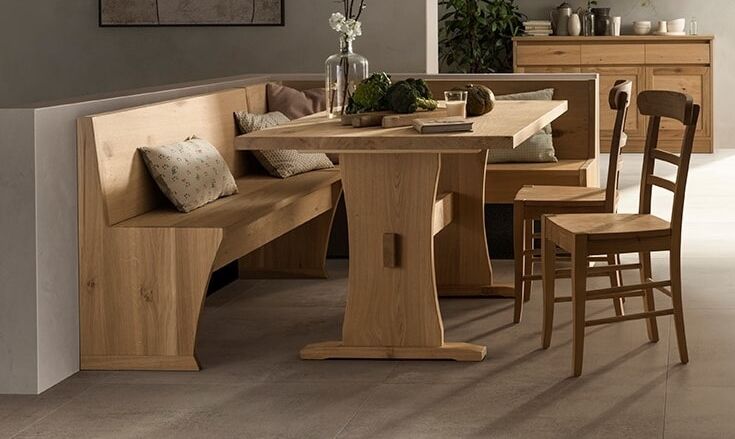 5404861 Gruppo panca in rovere