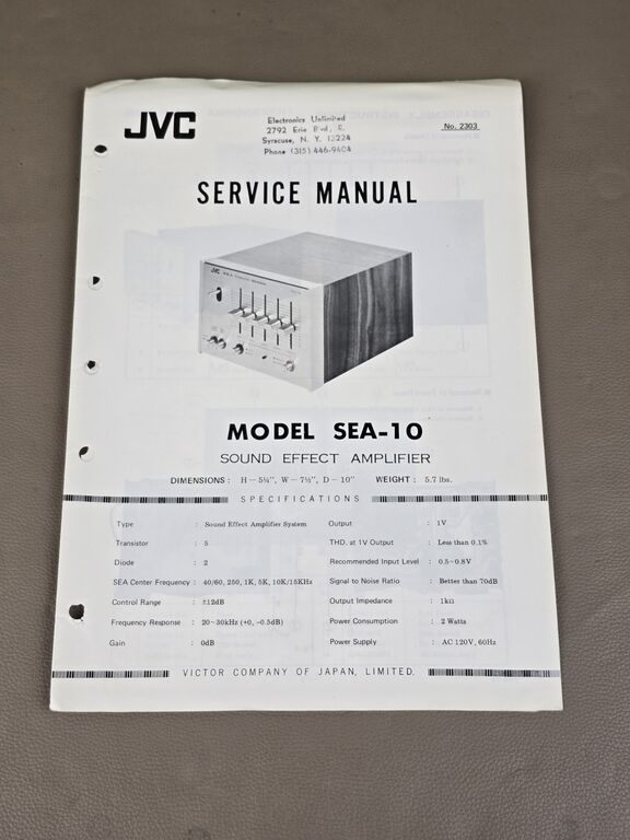 5410681 Jvc sea-10 service manual