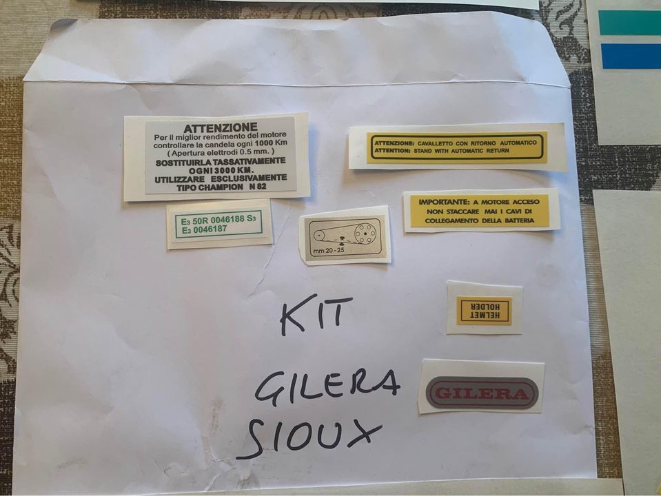 5363233 Kit adesivi gilera sioux 50 blu