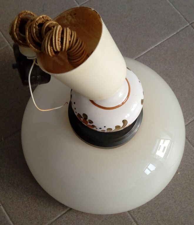 5377026 lampadario in vetro e ceramica