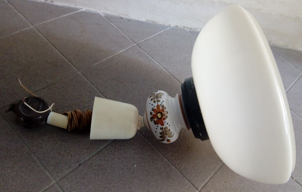 5377027 lampadario in vetro e ceramica