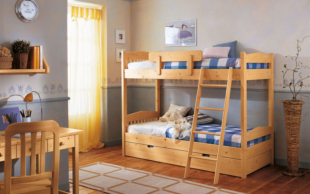 5404845 Letto castello ginevra abete