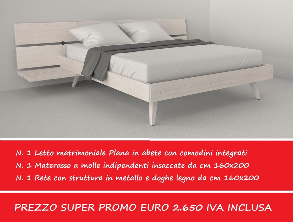 5401733 Letto matrimoniale plana in