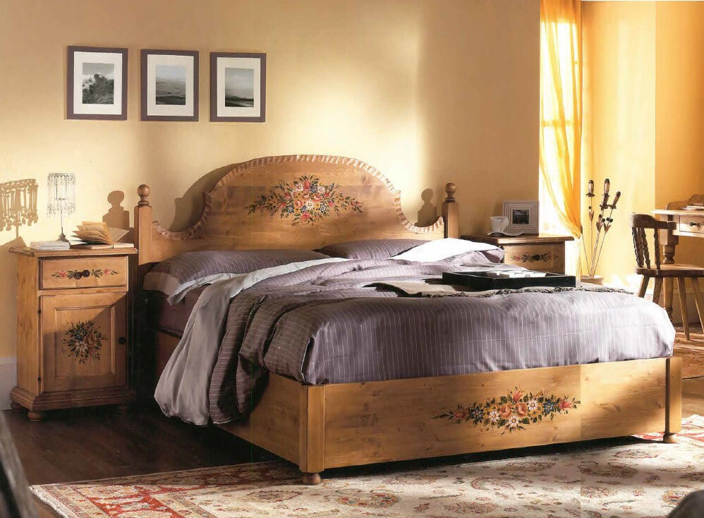 5404864 Letto matrimoniale decorato a