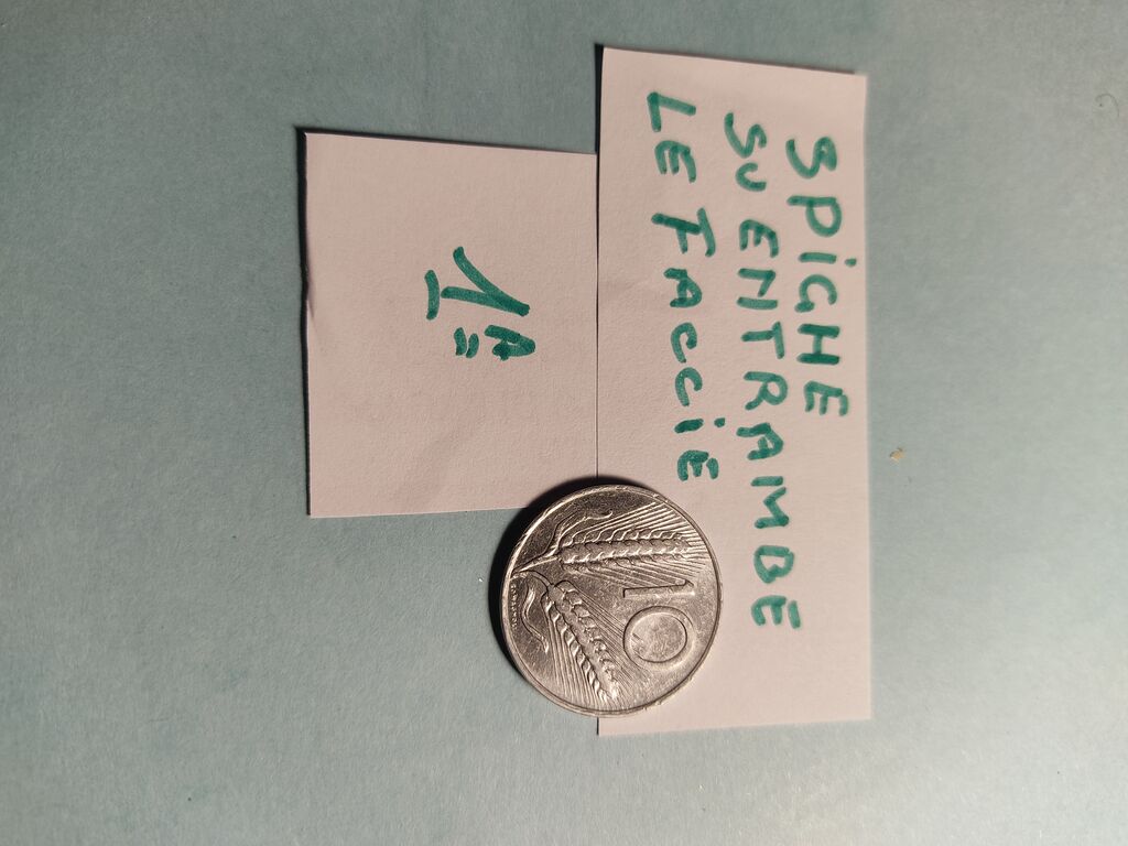 5402191 Lire 10 con spighe doppia faccia
