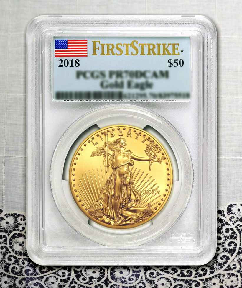3789819  Moneta in ORO 22K Golden Eagle