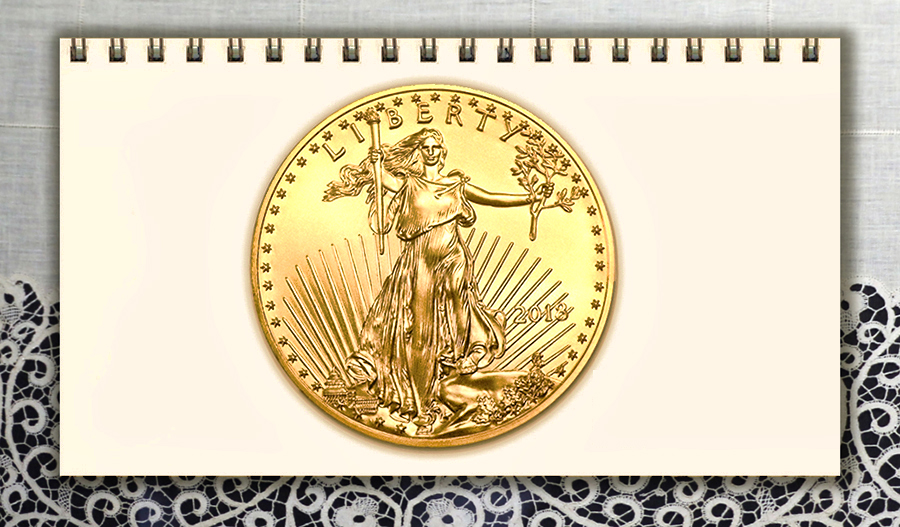 3789820 Moneta in ORO 22K Golden Eagle