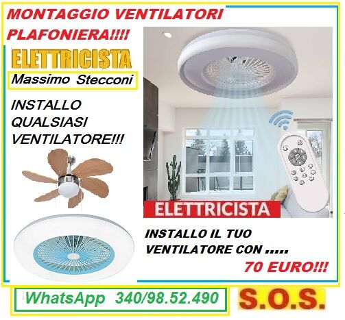 5346796 Montaggio ventilatore a soffitto