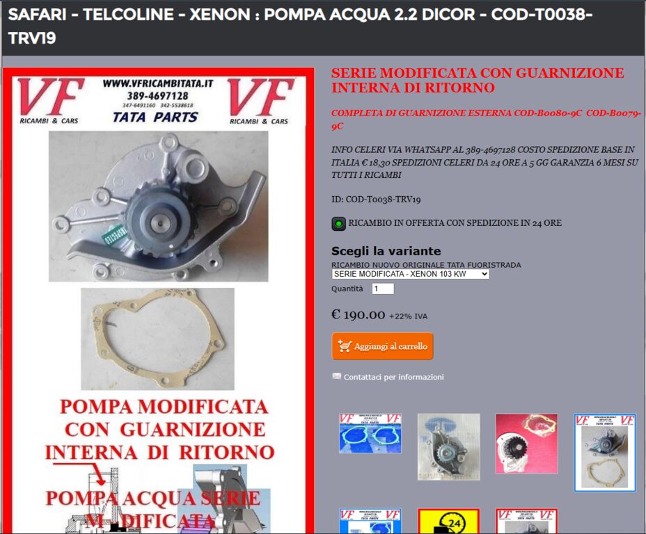 5383928  Motore TATA Xenon