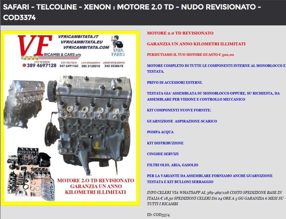 5385211  Motore TATA Telcoline