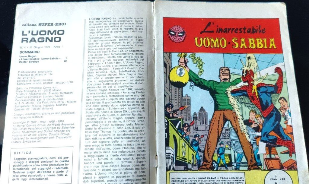5347427 N. 4 l'uomo ragno editoriale