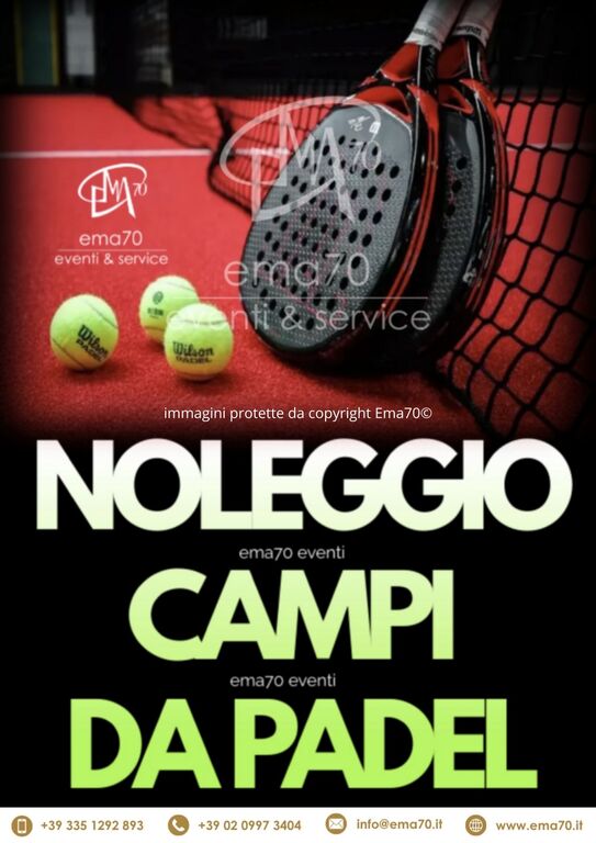 5408518 Noleggio campi da padel