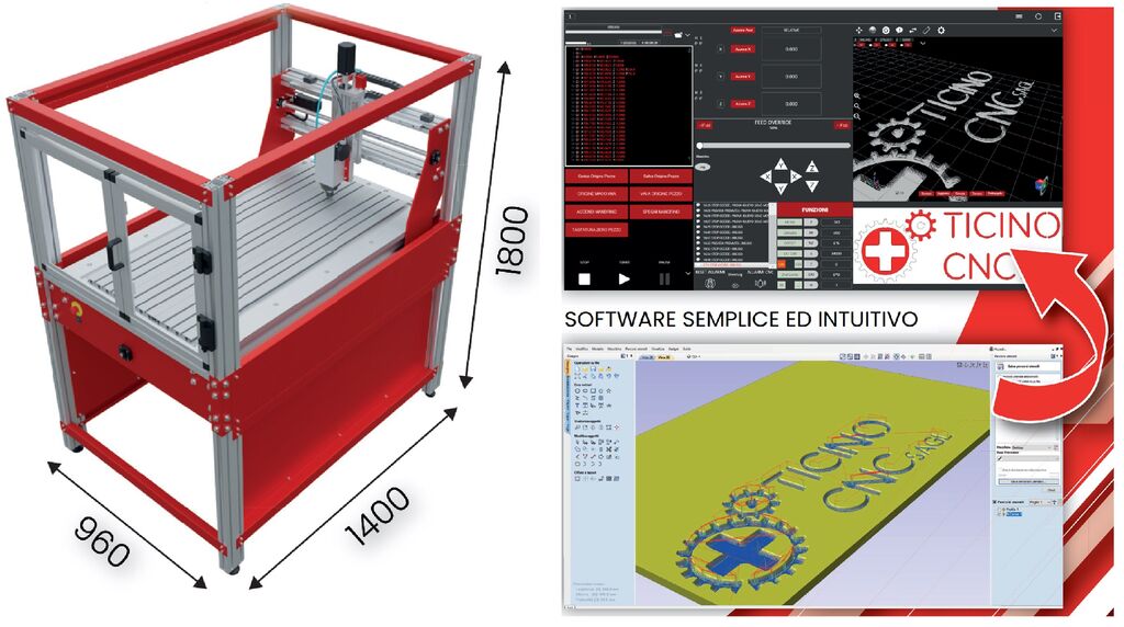 5401377 Pantografo cnc, fresatrice corse