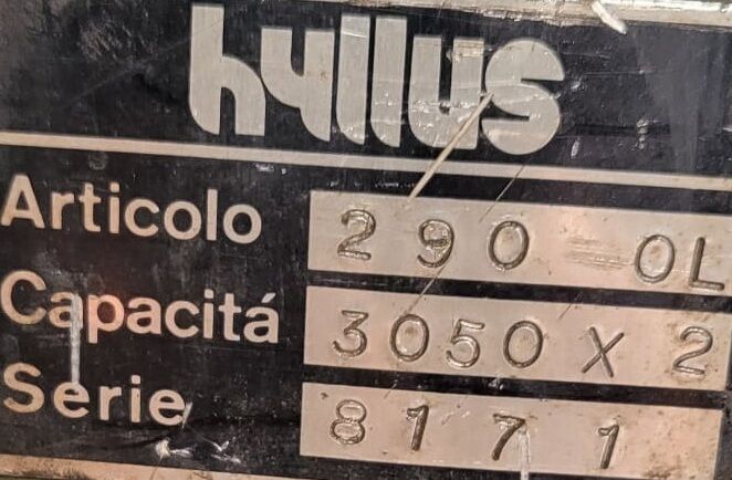 5411036 Piegatrice hyllus  per