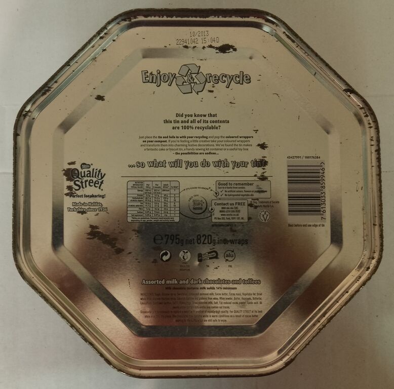 5403946 Quality street scatola latta