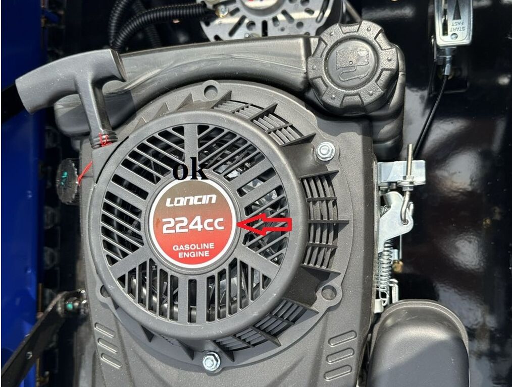 5403032 Rasaerba motore 224cc 9hp