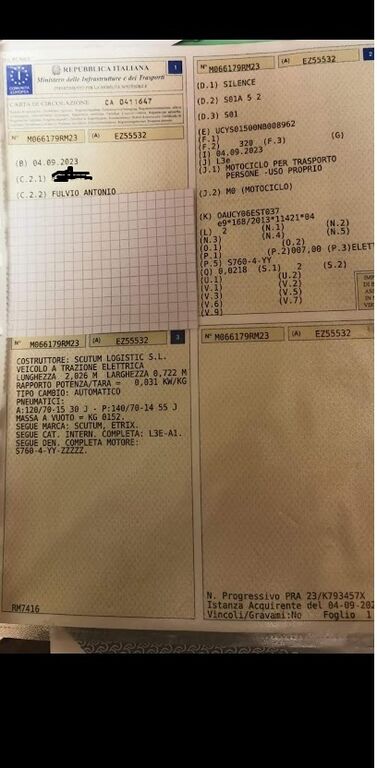 5382227 Ricambi usati per scooter
