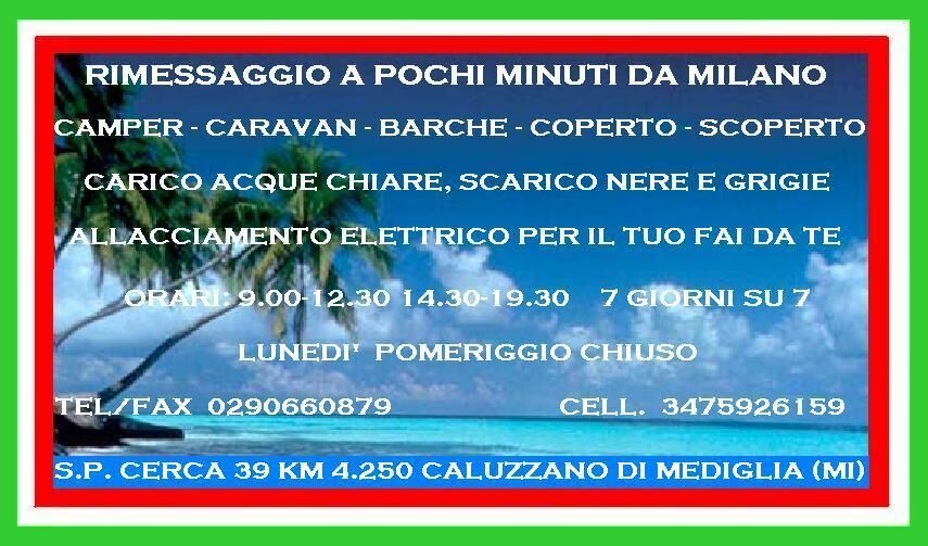 5369501 Rimessaggio camper roulotte