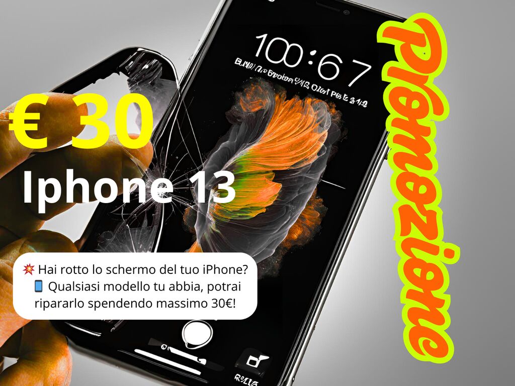 5379346 Riparazione vetro iphone 13