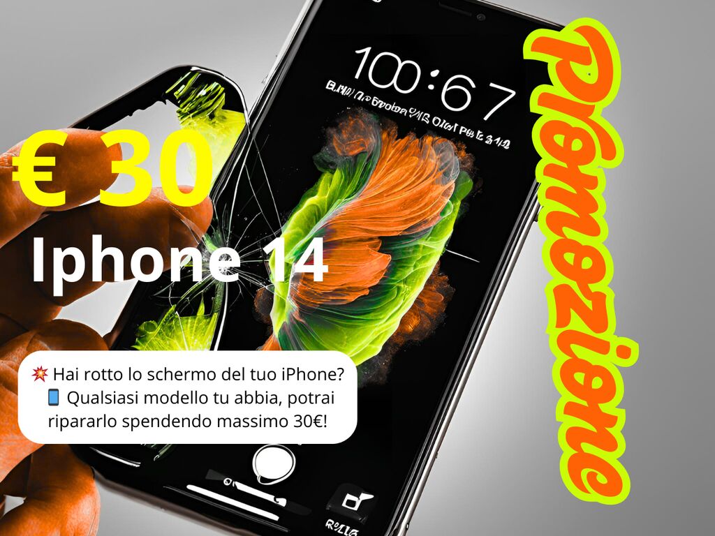 5410854 Riparazione vetro iphone 14 a