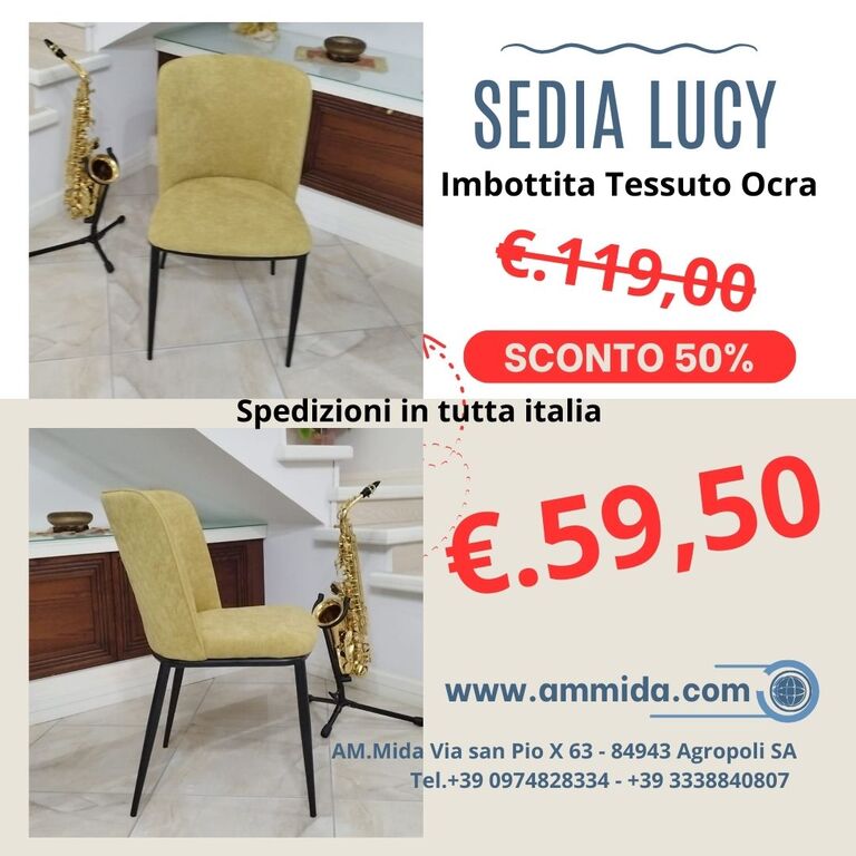 5355479 Sedia imbottita ? lucy verdino -
