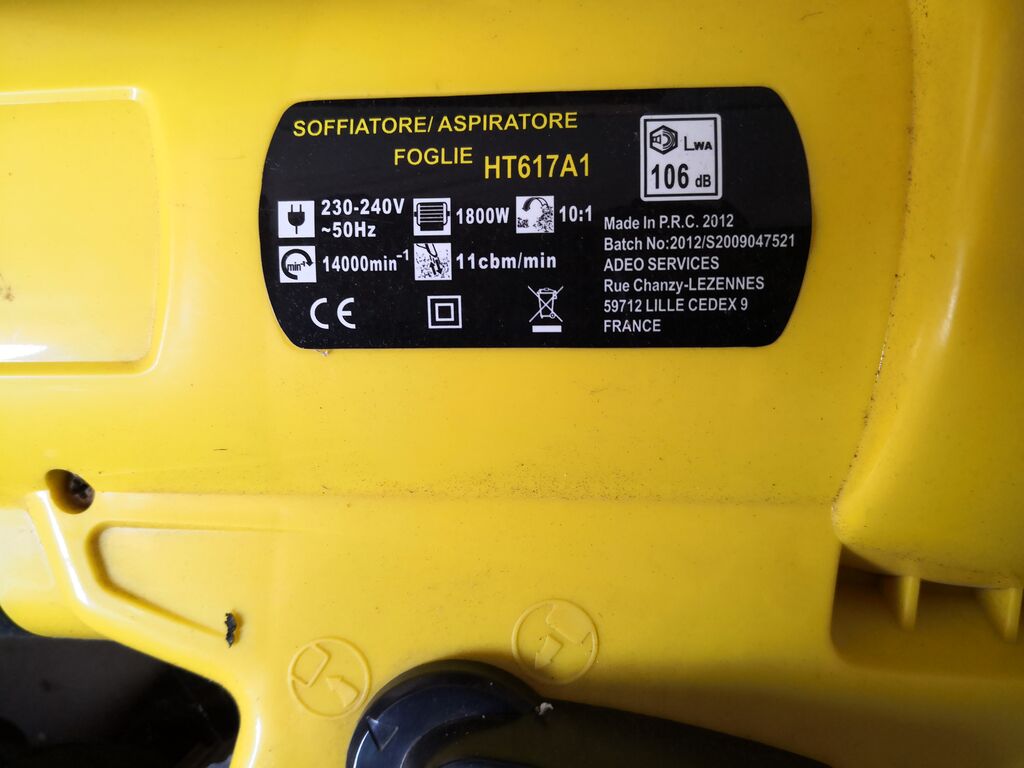 5357749 Soffiatore aspiratore foglie