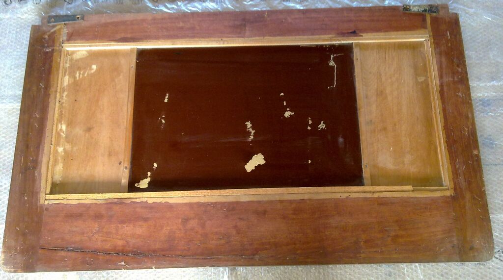 5377031 specchiera antica in legno noce