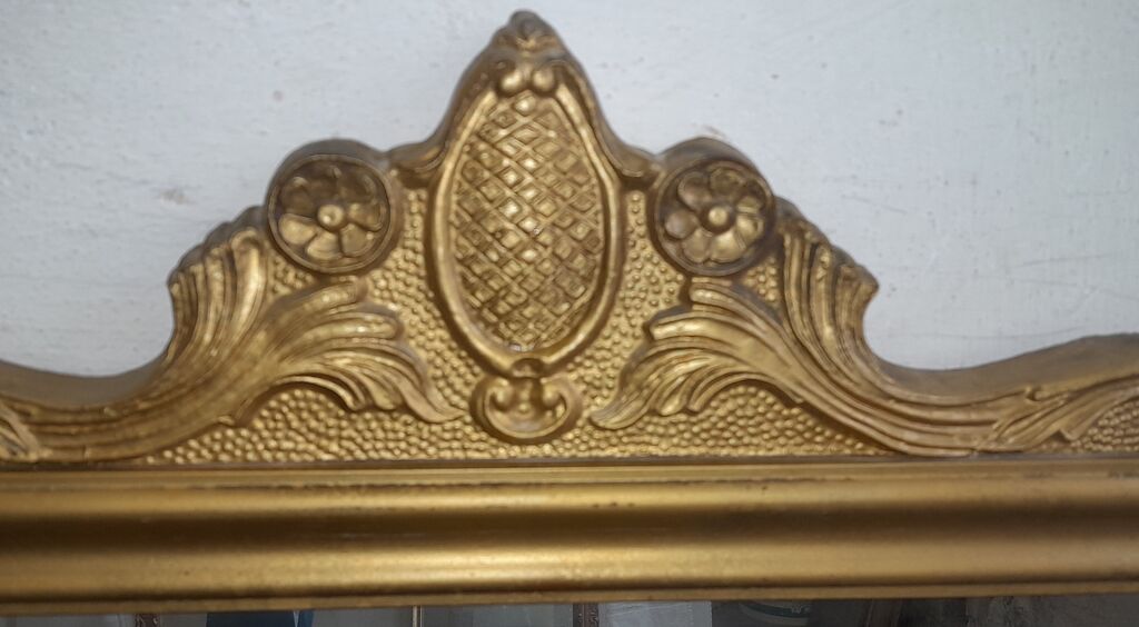5403948 Specchio antico dorato con