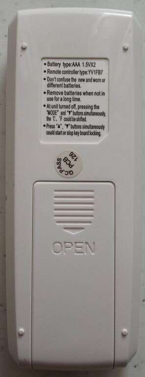 5399911 Telecomando aria condizionata