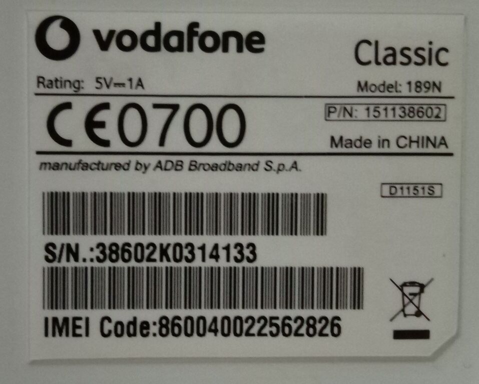 5383214 Telefono vodafone classic come