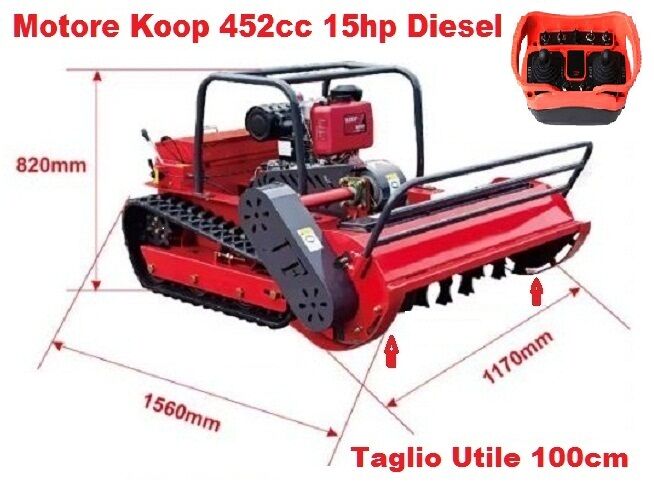 5407083 Trincia 452cc 15hp diesel