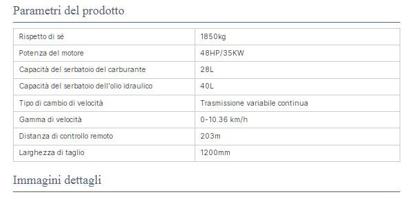 5407215 Trincia 48hp diesel cingolato