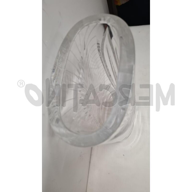 5008128 Vaso cristallo ovale molato