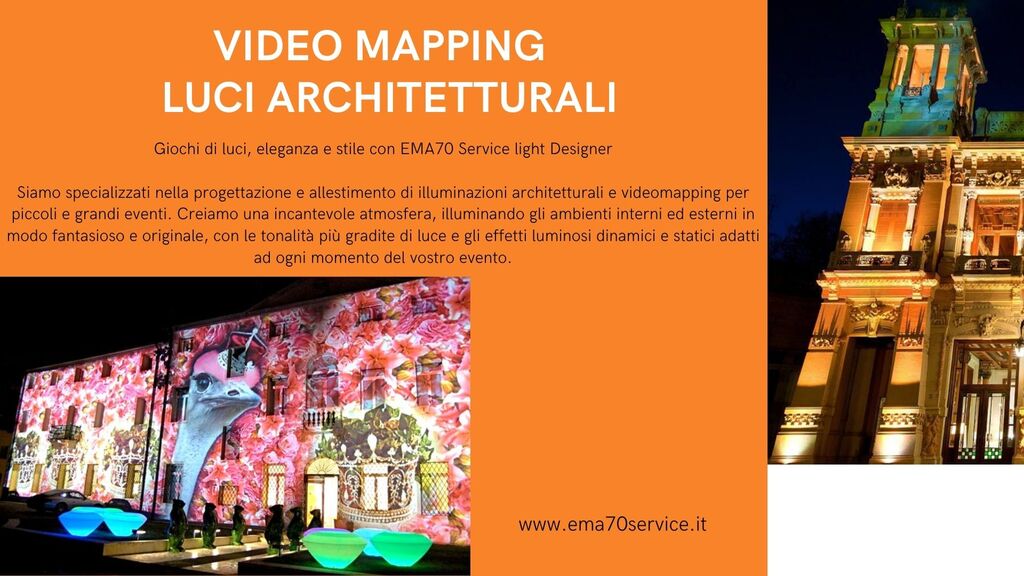 5407650 Videomapping 3d immagini e