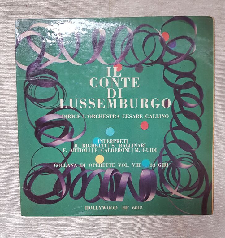 5353249 Vinili 33 giri di operetta per